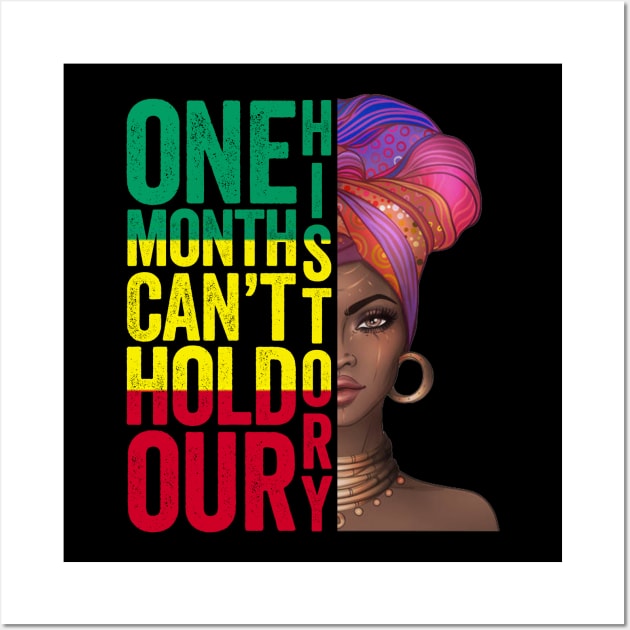 One month can't hold our history Wall Art by BadDesignCo